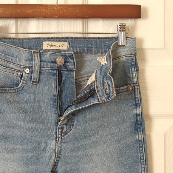 Madewell Classic 10"‎ High Rise Medium Wash Ankle Cropped Skinny Jeans Blue 25 - Picture 7 of 15